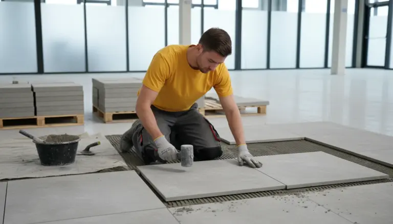 Concrete tile installation in Elmhurst, IL 